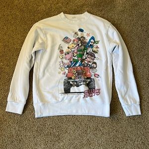 John Galt/Brandy Melville White Crewneck